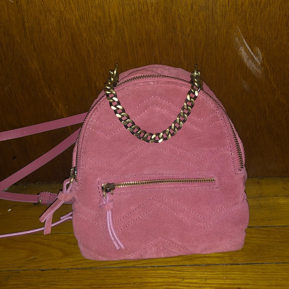 Zara genuine leather Mini Backpack